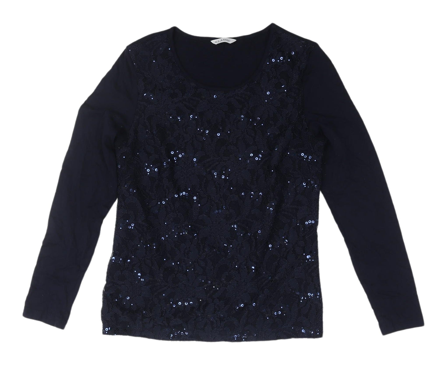 Womens UK Size 8 Marks and Spencer Blue Basic T-Shirt