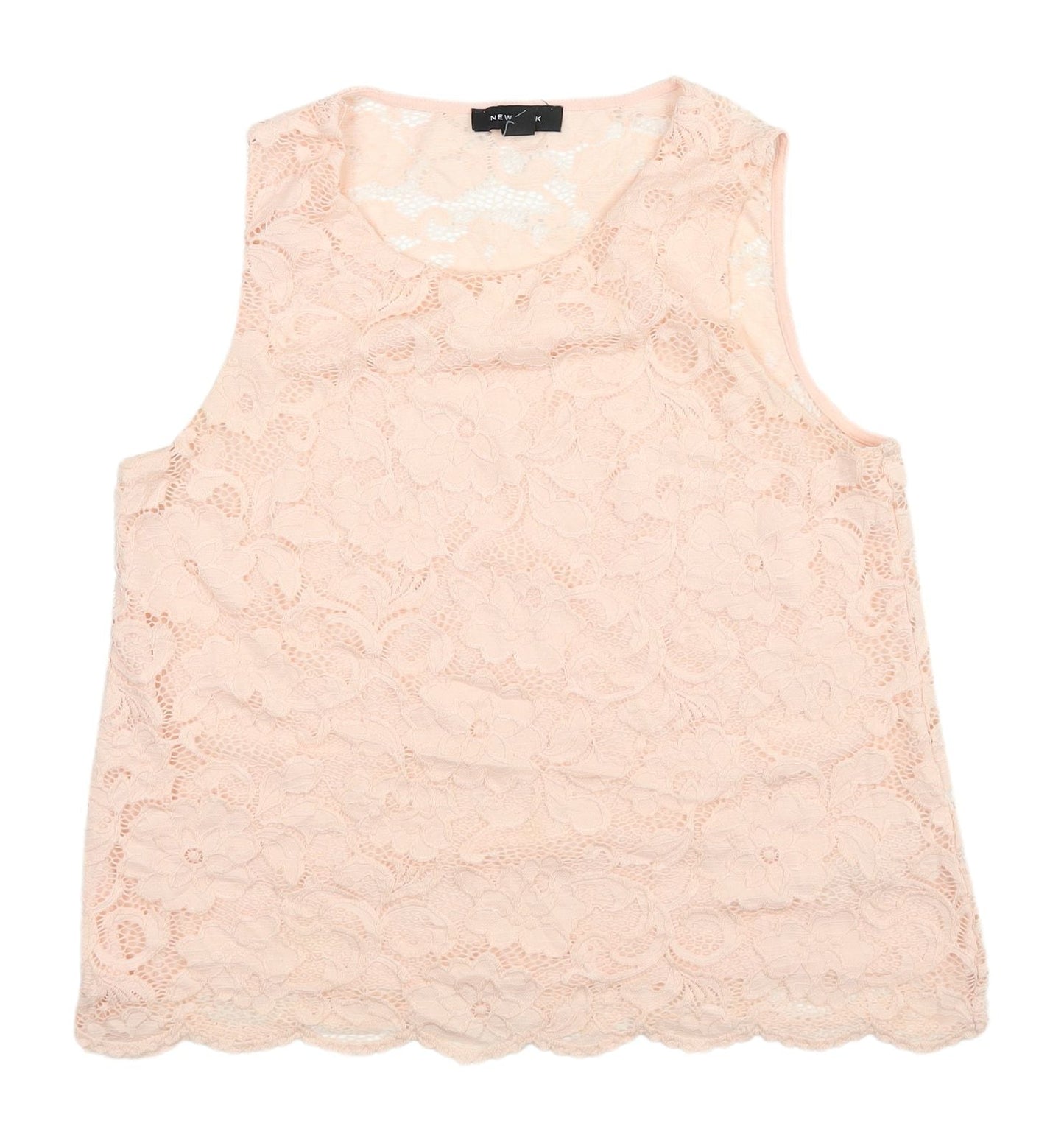 Womens UK Size 12 New Look Pink Camisole Tank