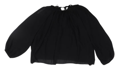 Womens UK Size 10/12 Izabel London Black Basic Blouse