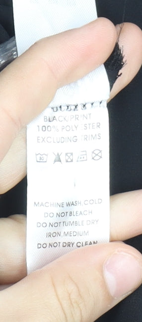 Lovedrobe Black Hi-Low Sleeveless Trapeze Dress