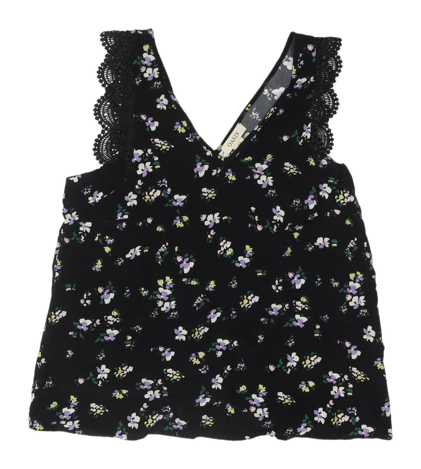 Womens UK Size 10 Oasis Black  Tank