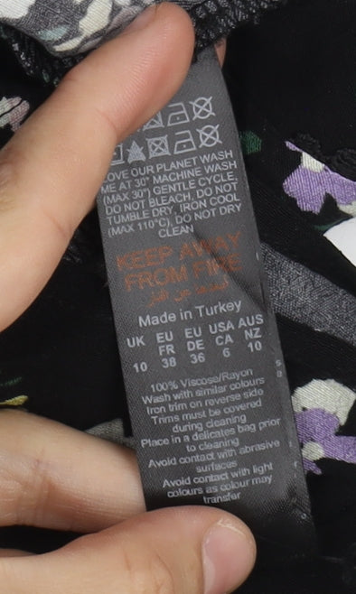 Womens UK Size 10 Oasis Black  Tank