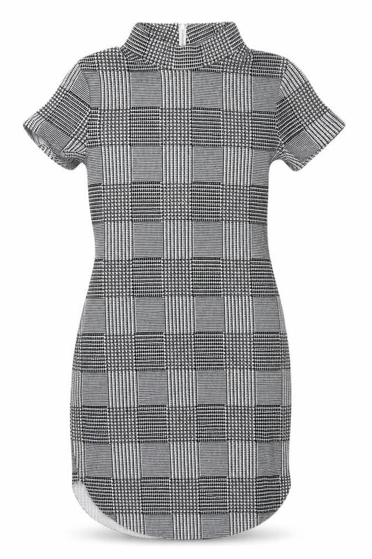 AX Women's Check Bodycon Dress - Size 12