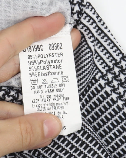 AX Women's Check Bodycon Dress - Size 12