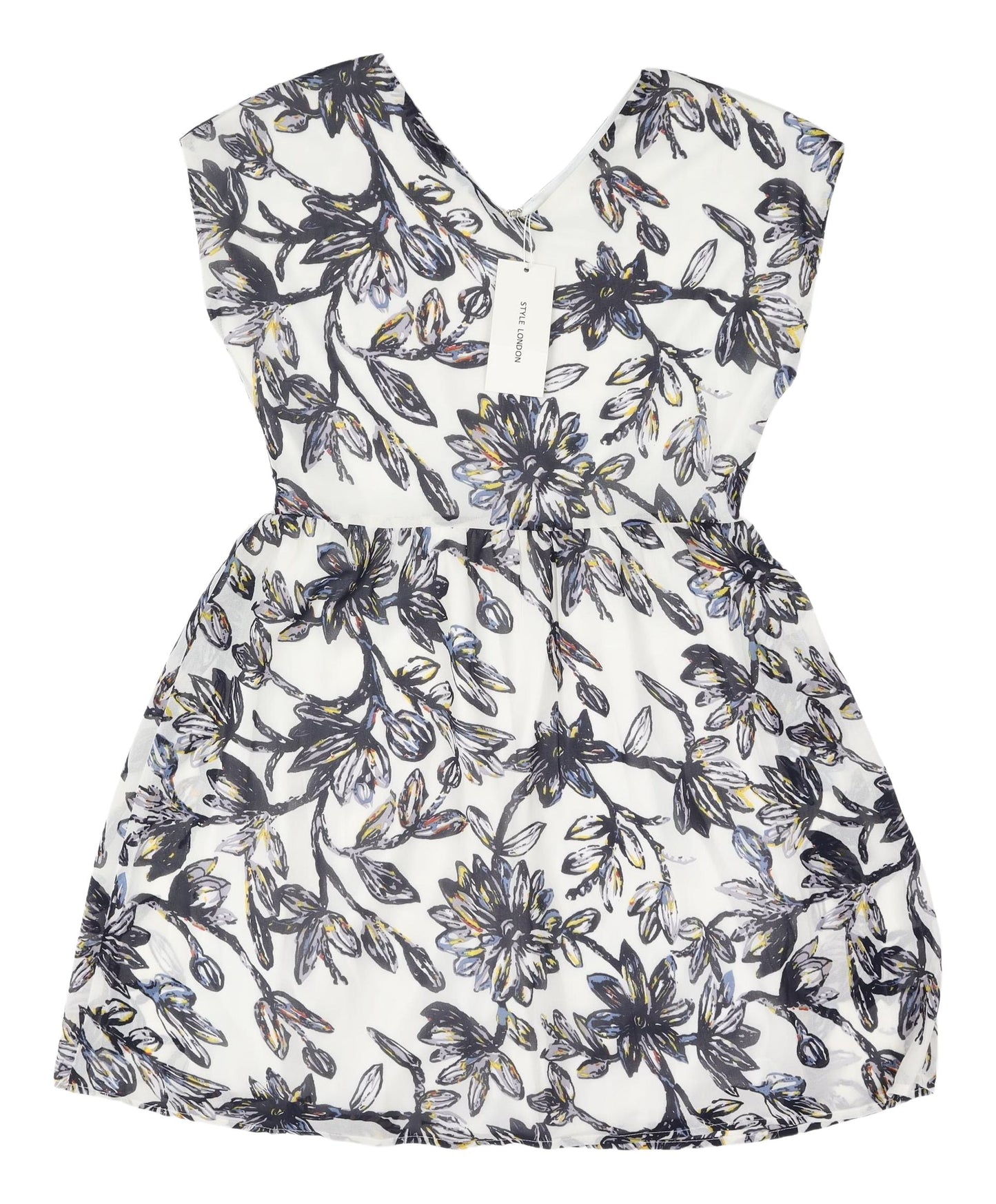 Style London Women's Floral A-Line Dress S