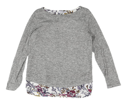 Womens UK Size 10 Marks and Spencer Grey Pullover Jumper