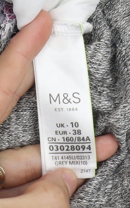Womens UK Size 10 Marks and Spencer Grey Pullover Jumper