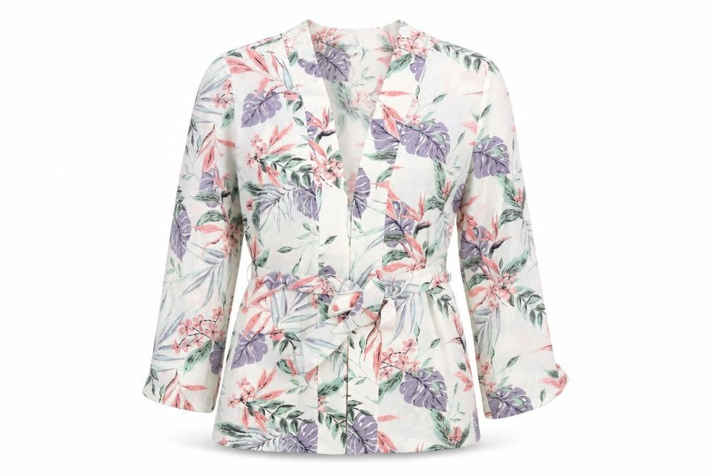 Womens UK Size L H&M Multicoloured Kimono Blouse