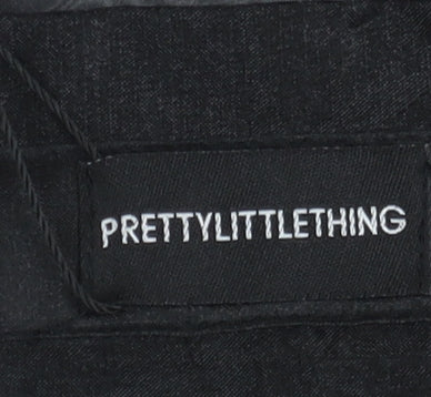 Womens UK Size 10 PRETTYLITTLETHING Black Basic Blouse