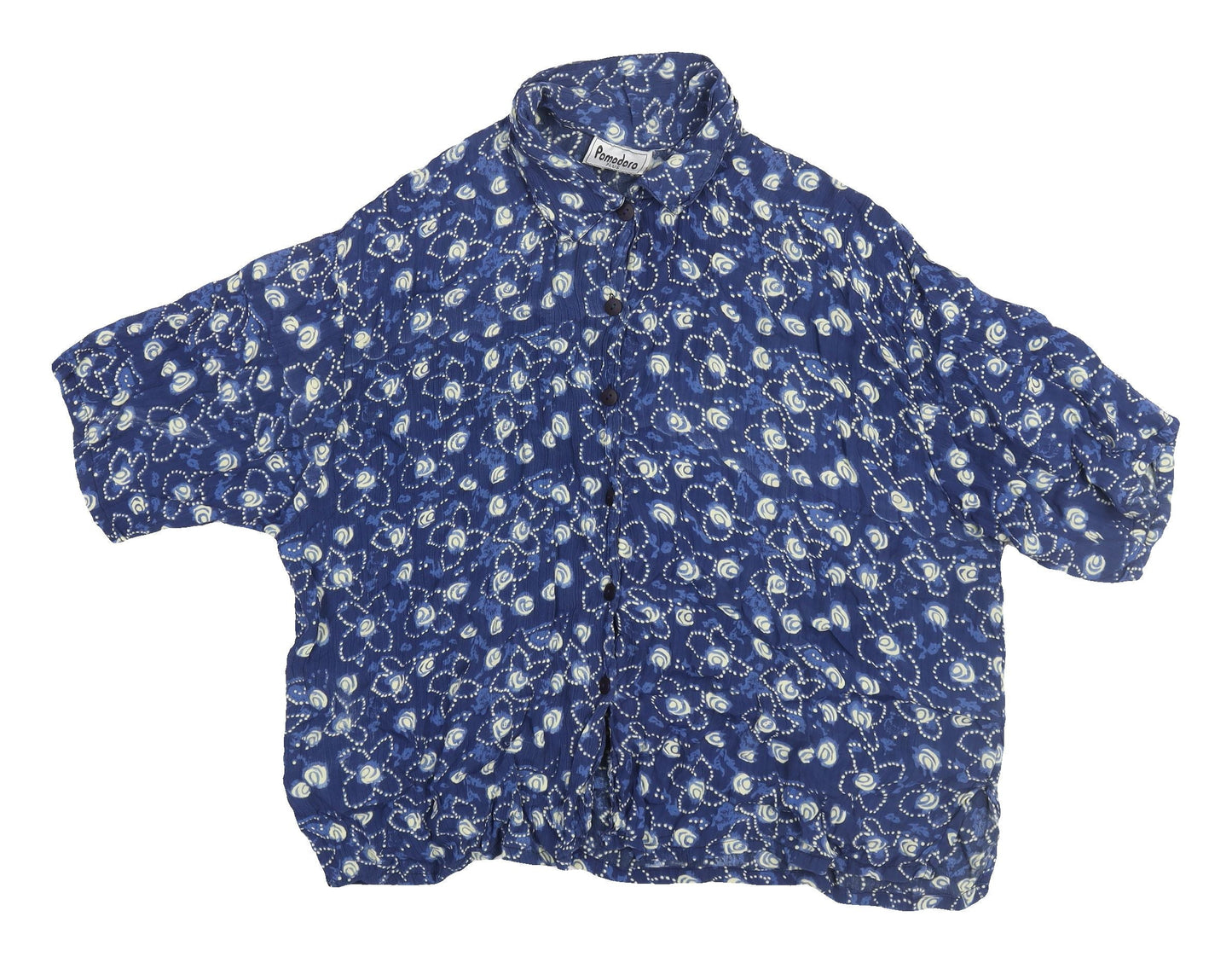 Womens UK Size 2XL Pomodoro Blue  Blouse