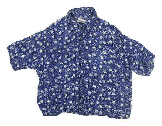 Womens UK Size 2XL Pomodoro Blue  Blouse