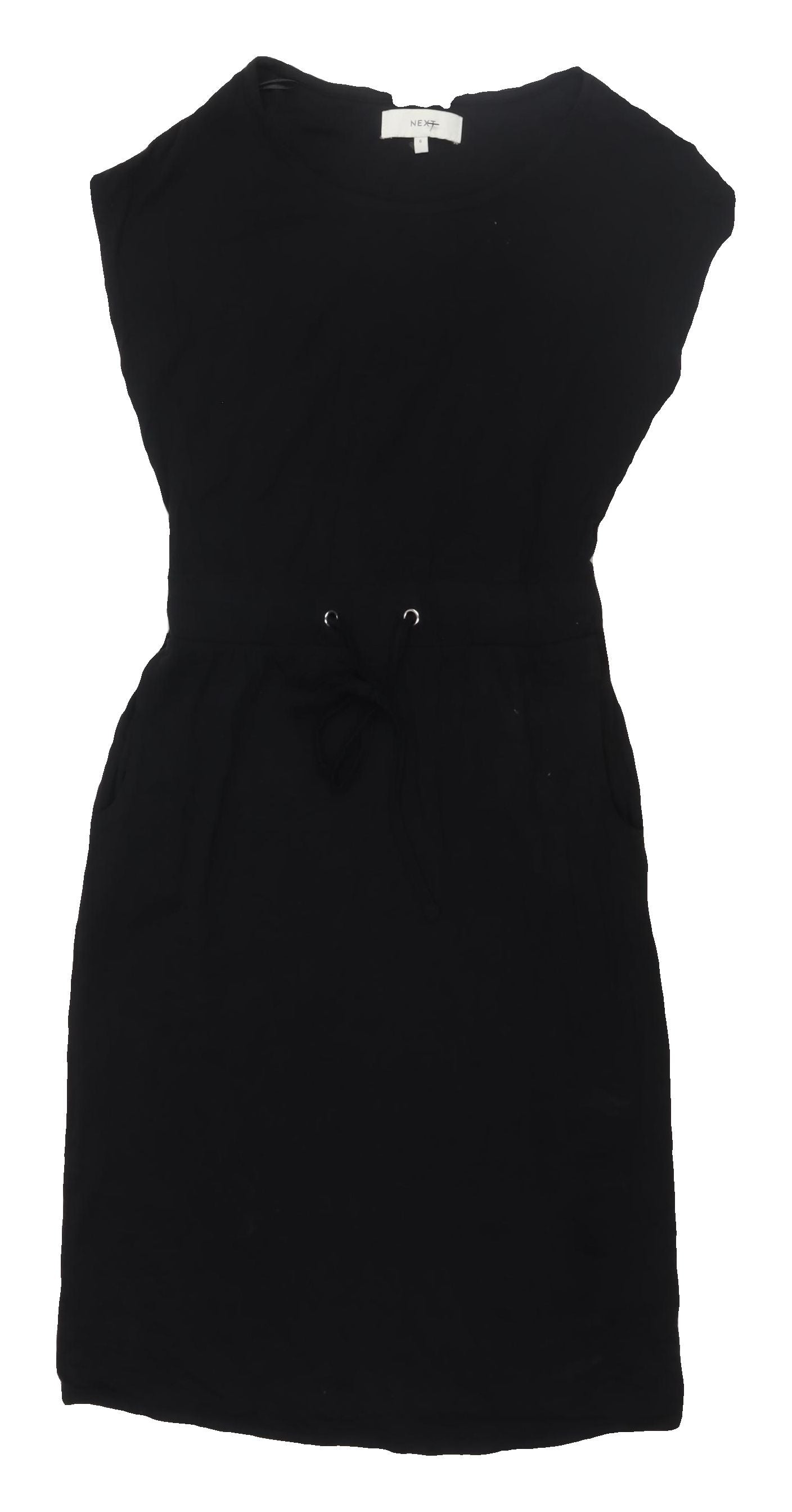 Next Black Knee Length Shift Dress, Size 6