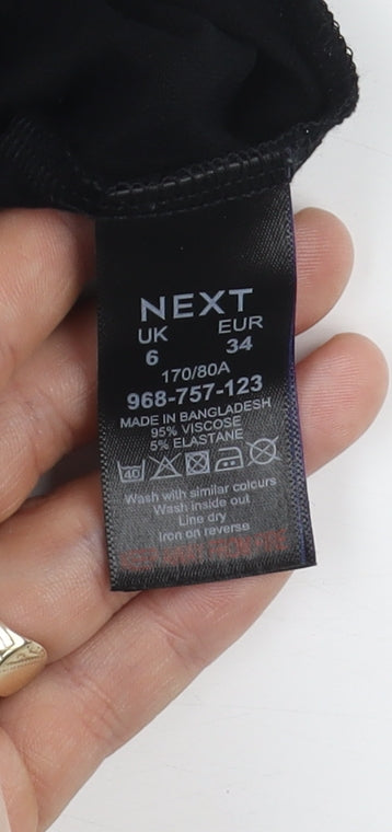 Next Black Knee Length Shift Dress, Size 6