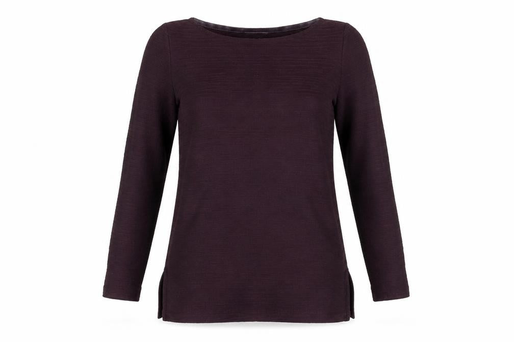 Marks and Spencer Womens Purple Basic Long Sleeve T-Shirt
