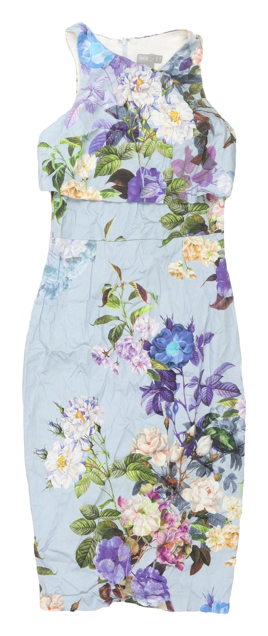 ASOS Women's Floral Bodycon Dress - Size 10