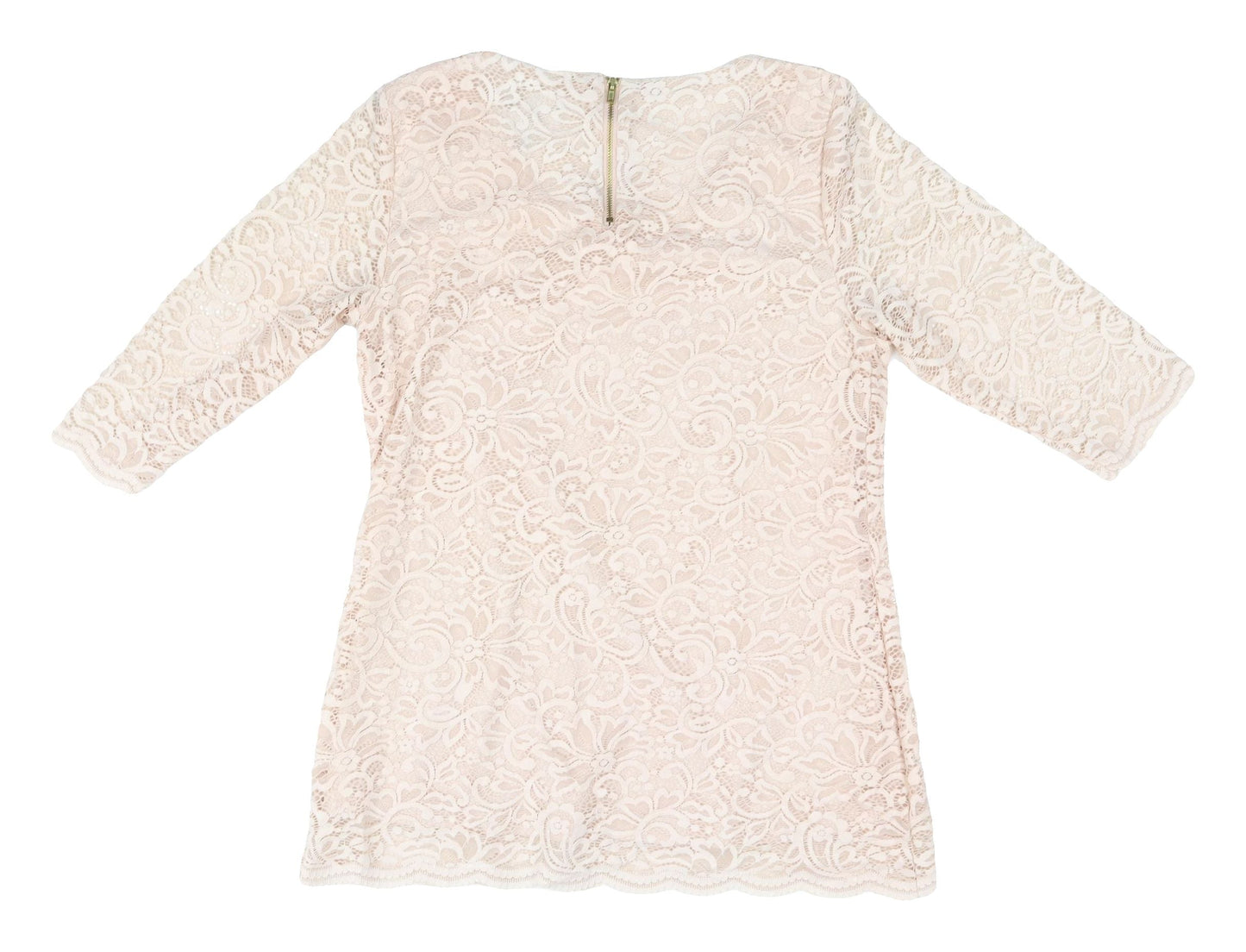 Ruth Langsford Beige Lace Blouse, Women's XS, Party Style