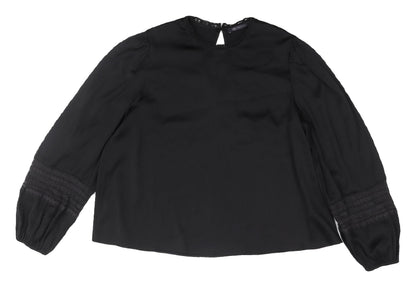 Womens UK Size 18 Marks and Spencer Black  Blouse