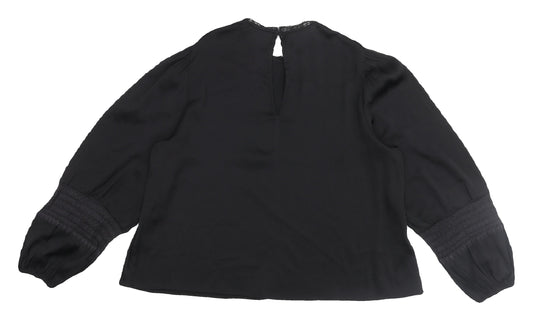 Womens UK Size 18 Marks and Spencer Black  Blouse