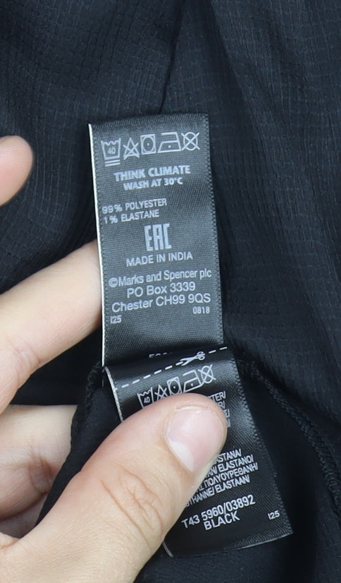 Womens UK Size 18 Marks and Spencer Black  Blouse