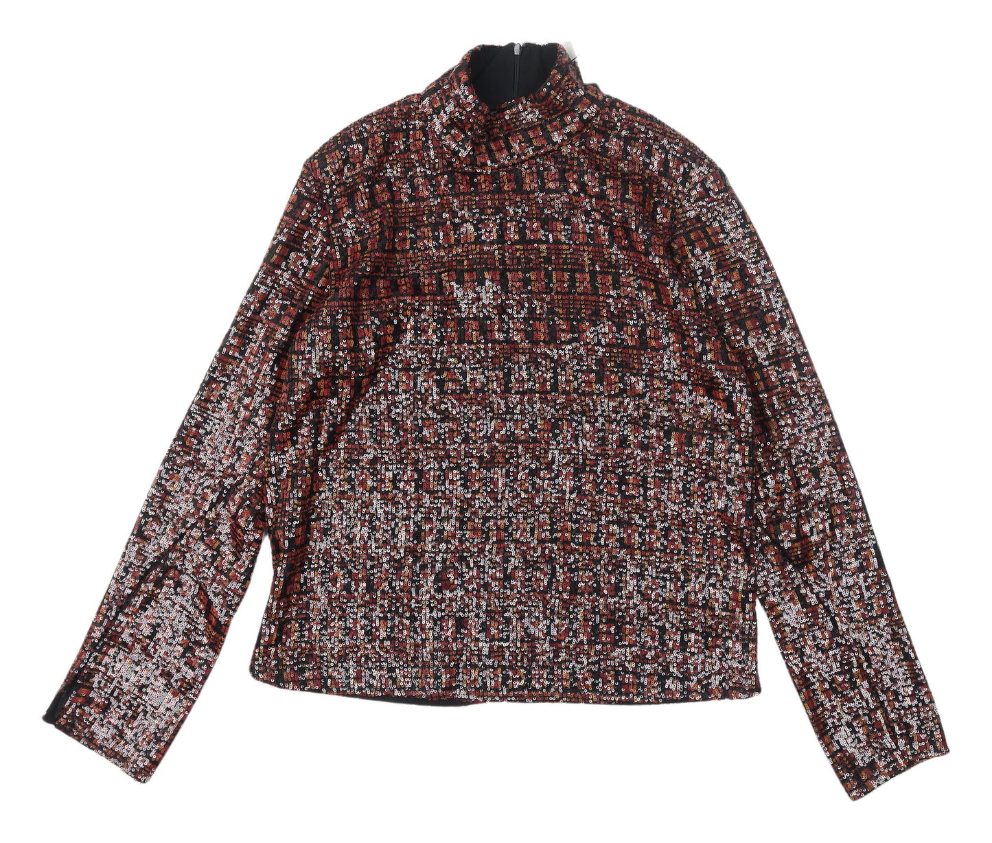 Womens UK Size L Zara Multicoloured Tunic Blouse