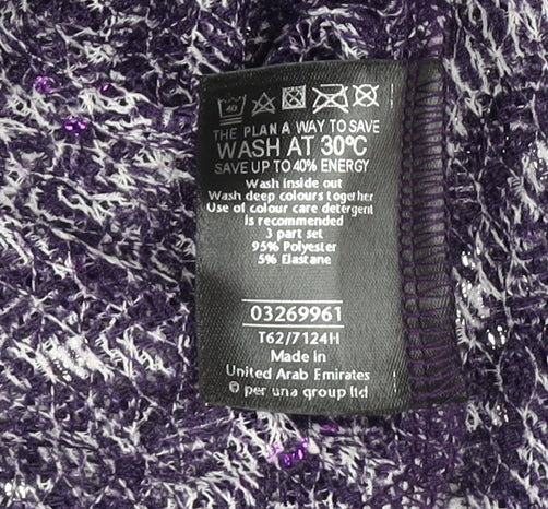 Womens UK Size 18 Marks and Spencer Purple Tunic Blouse