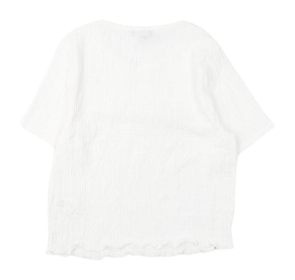 New Look Women's White Basic T-Shirt, Size 12, Casual Summer Wear