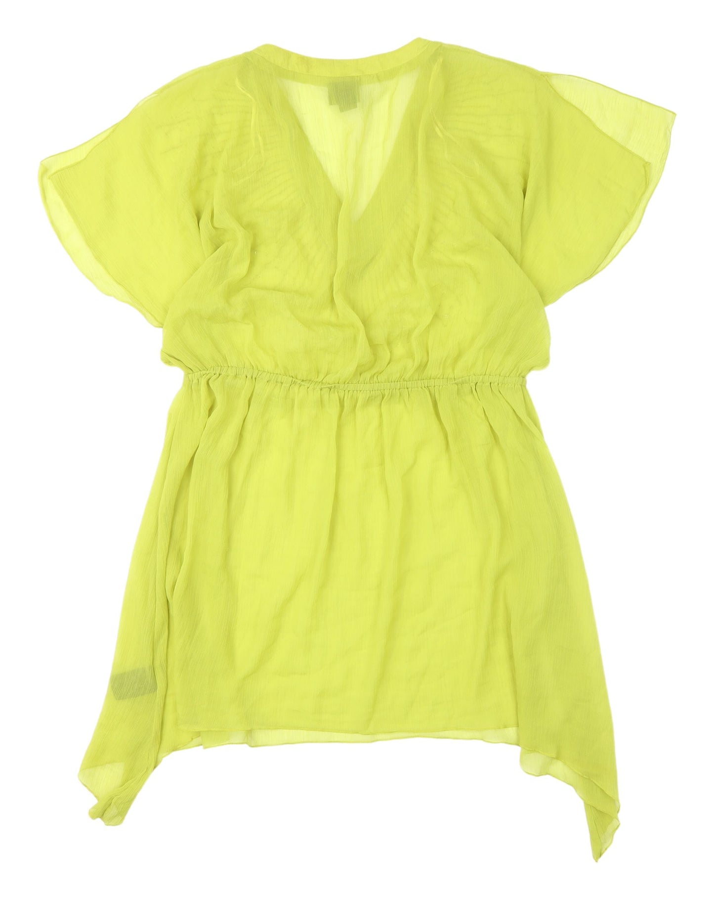 Womens UK Size 12 H&M Green Tunic Blouse