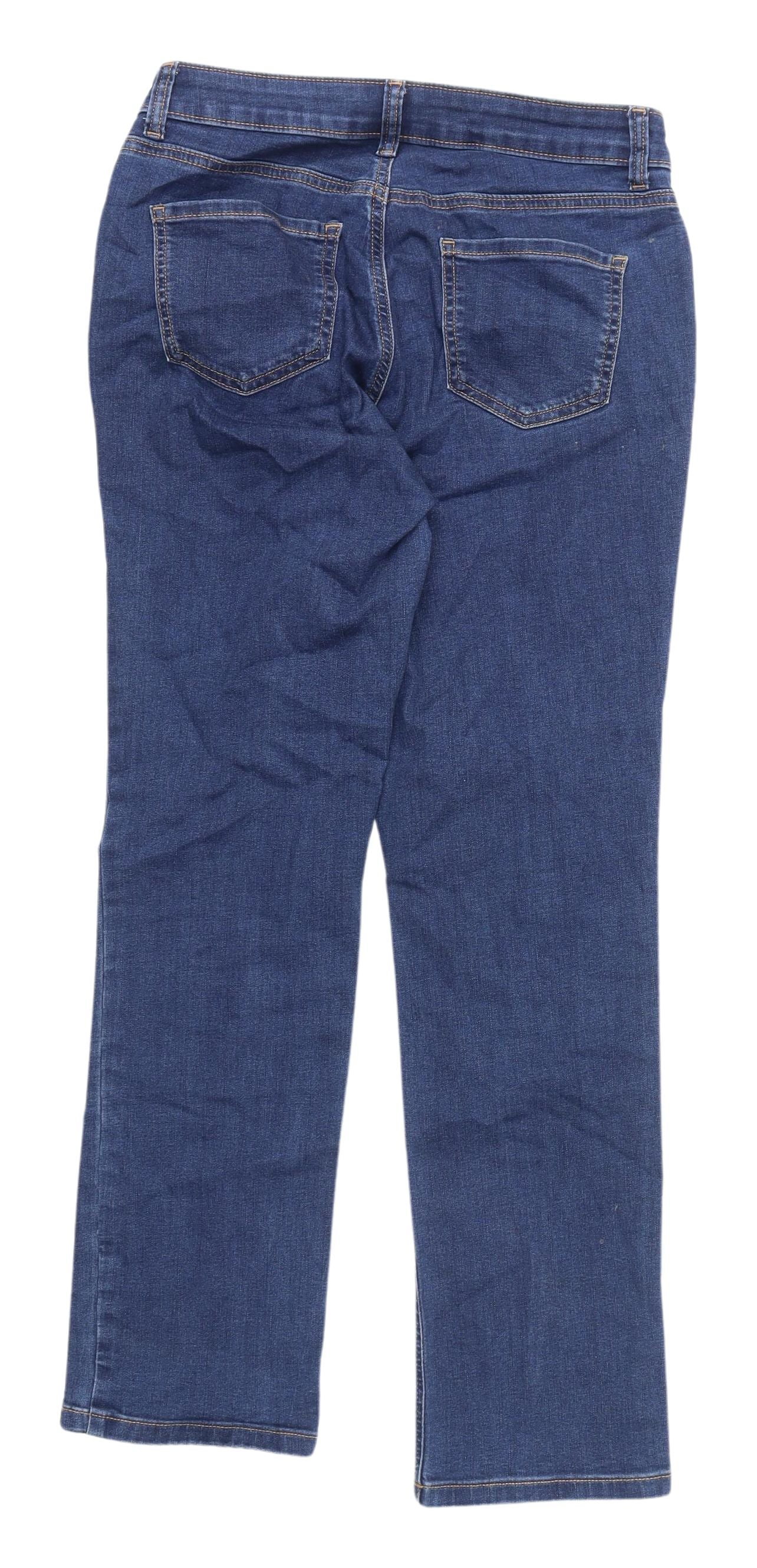 Tu Women's Blue Straight Slim Jeans Size 10S