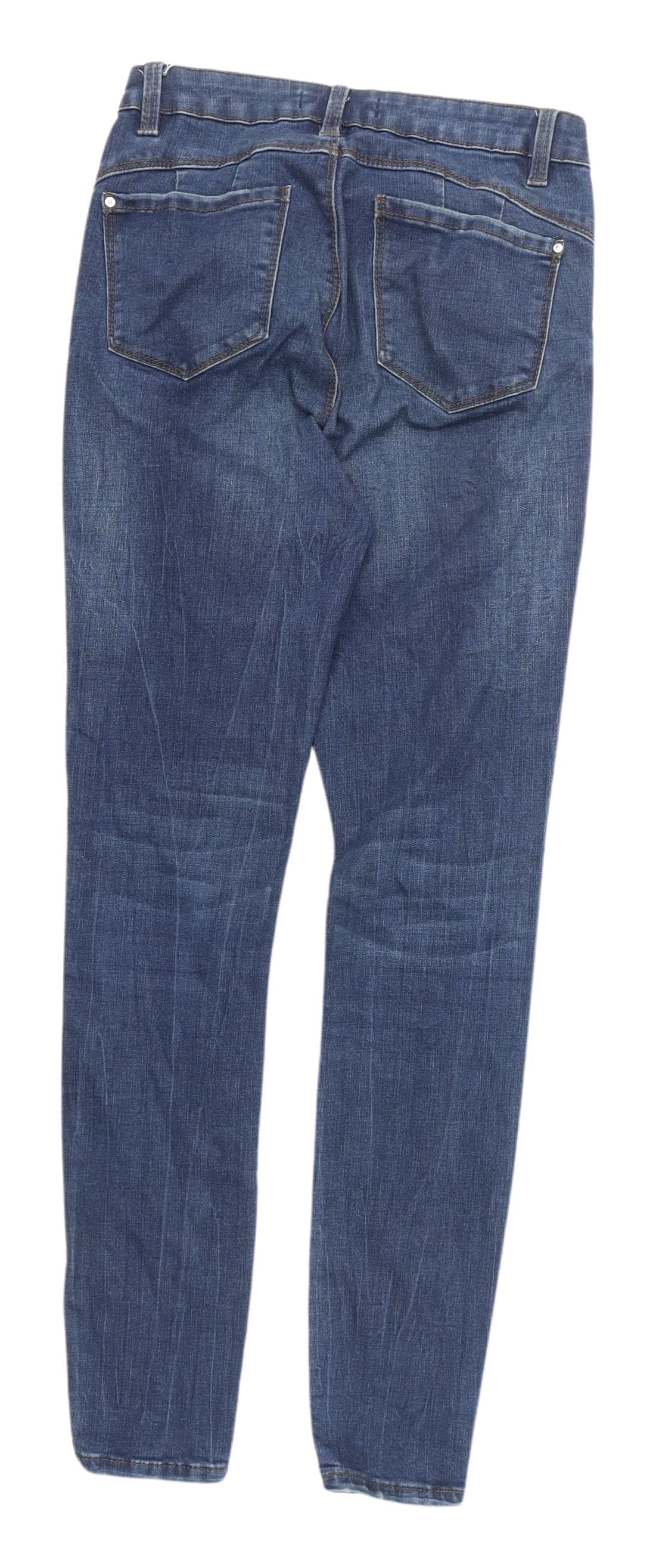 Denim Co. Women's Blue Skinny Jeans Size 10