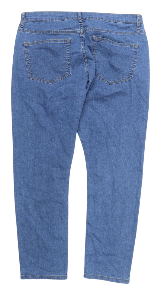 Denim Co. Slim Blue Jeans, Unisex Adult, Size 38