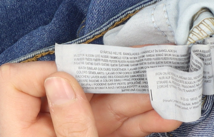 Denim Co. Slim Blue Jeans, Unisex Adult, Size 38