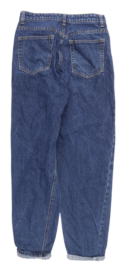 PrettyLittleThing Blue Mom Jeans, Size 8, Women's Denim