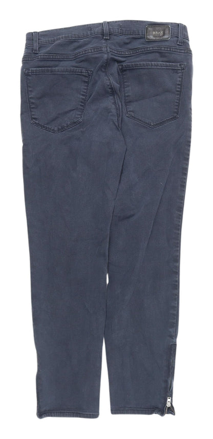 Brax Women's 3XS Blue Denim Jeans with Ankle Zip