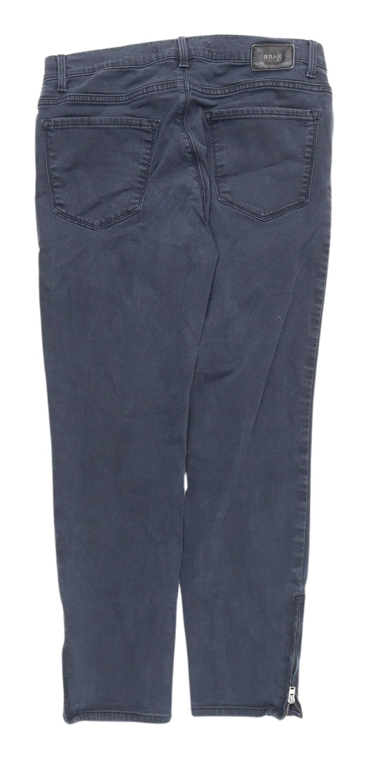 Brax Women's 3XS Blue Denim Jeans with Ankle Zip