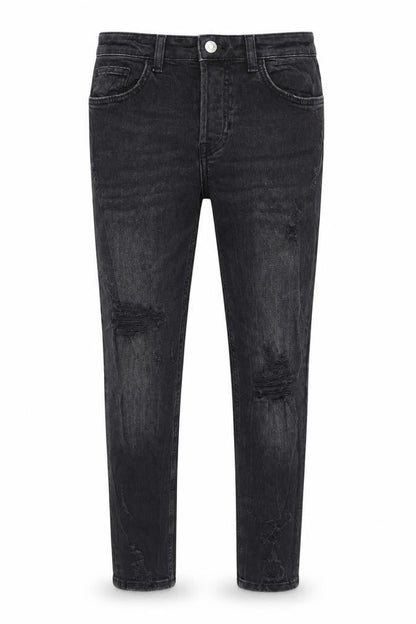 Mens UK Size 12 Zara Slim Fit Skinny Black Jeans