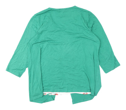 Womens UK Size 20 Bonmarché Green Tunic Blouse