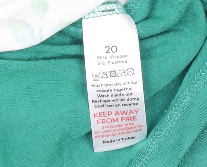 Womens UK Size 20 Bonmarché Green Tunic Blouse