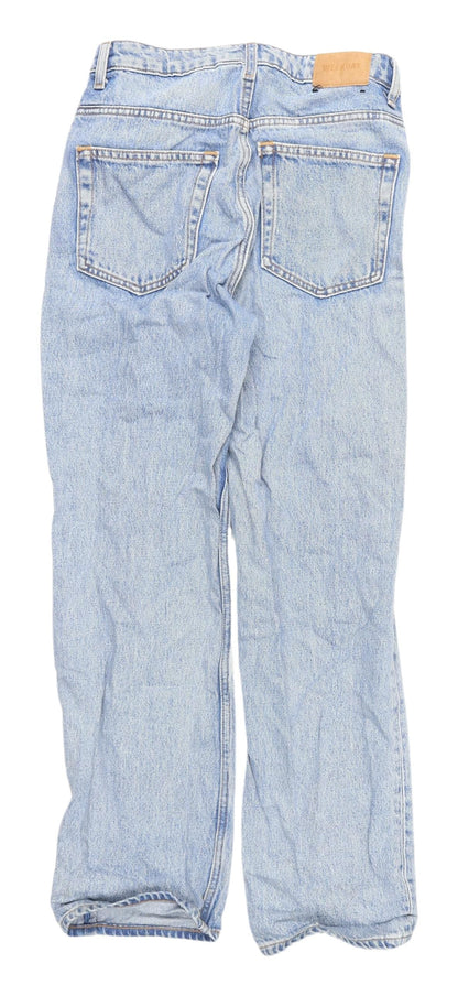 Womens UK Size M Weekday Regular Fit Straight Blue Jeans