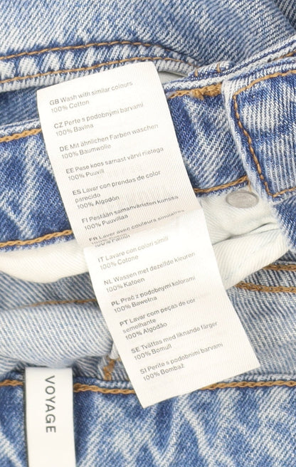 Womens UK Size M Weekday Regular Fit Straight Blue Jeans
