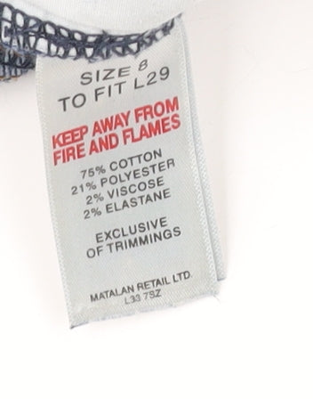 Matalan Women's Blue Skinny Jeans, Size 8 - Distressed