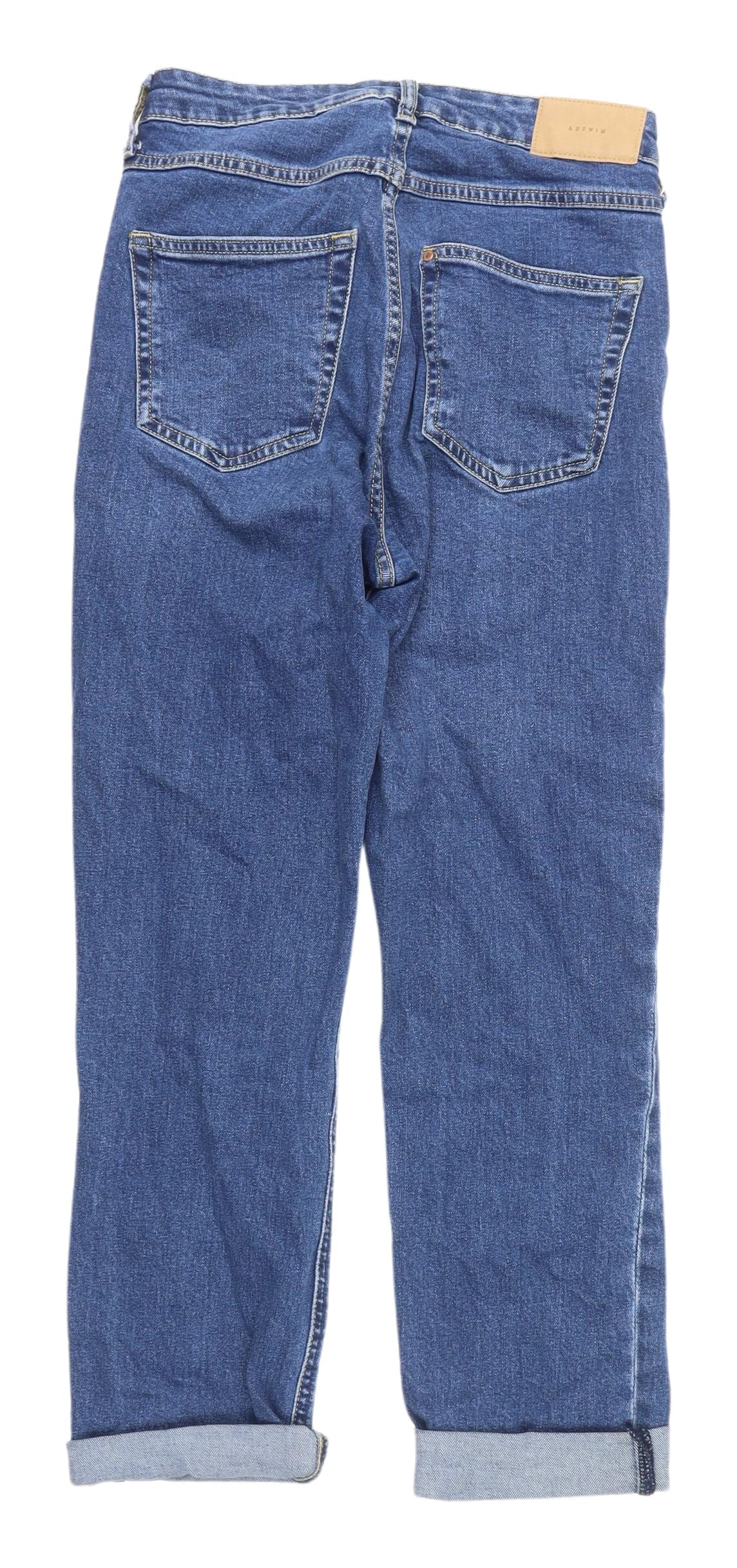 Womens UK Size 6 H&M Slim Fit Straight Blue Jeans