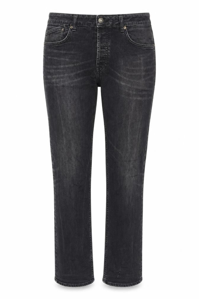 Front view of Topman Black Straight Jeans, unisex adults, size 34