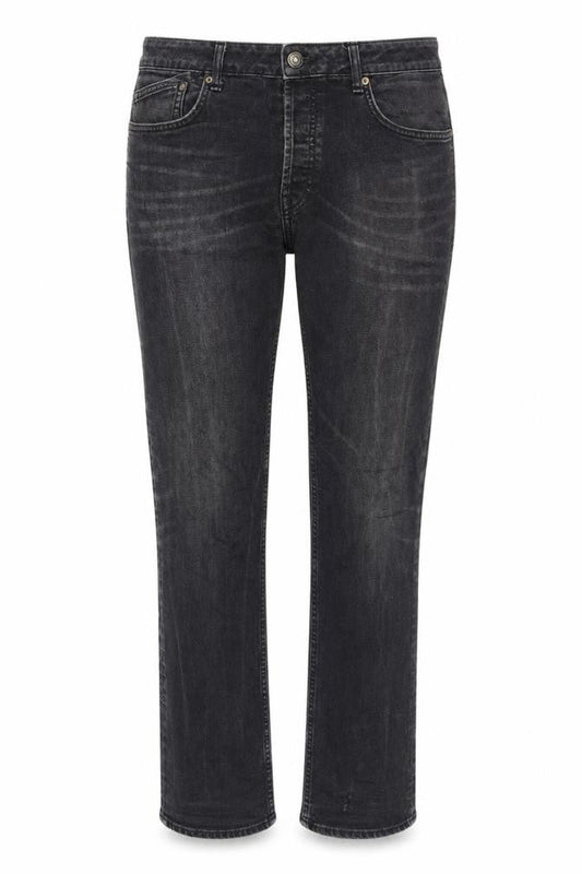 Front view of Topman Black Straight Jeans, unisex adults, size 34