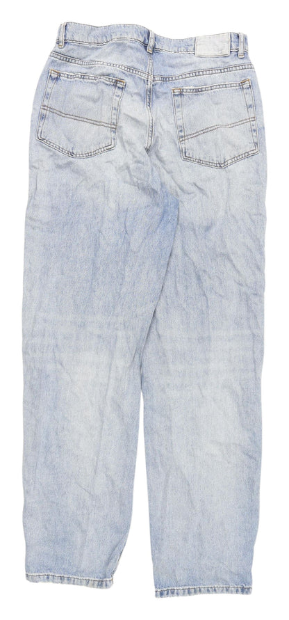 Collusion Blue Distressed Boyfriend Jeans L Women