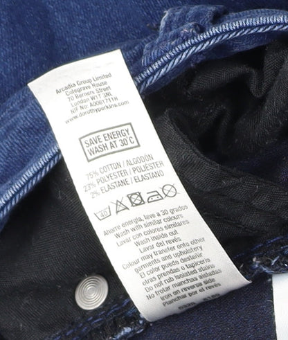 Dorothy Perkins Women's Blue Skinny Jeans, Size 12