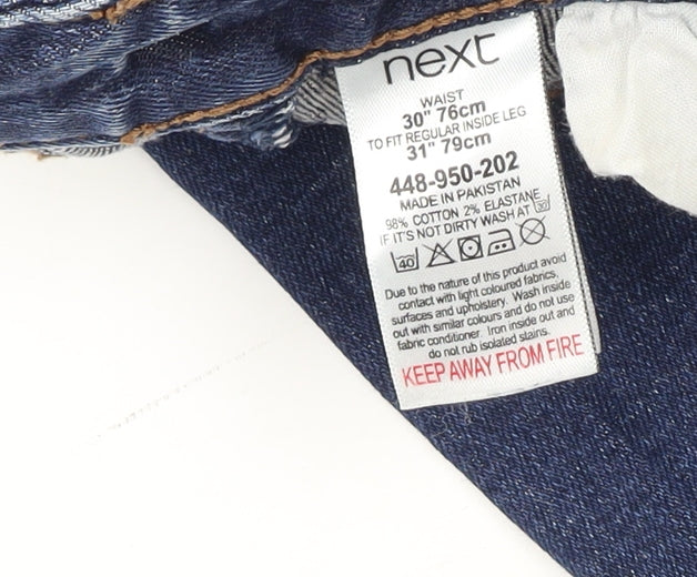 Mens UK Size 30 NEXT Slim Fit Skinny Blue Jeans