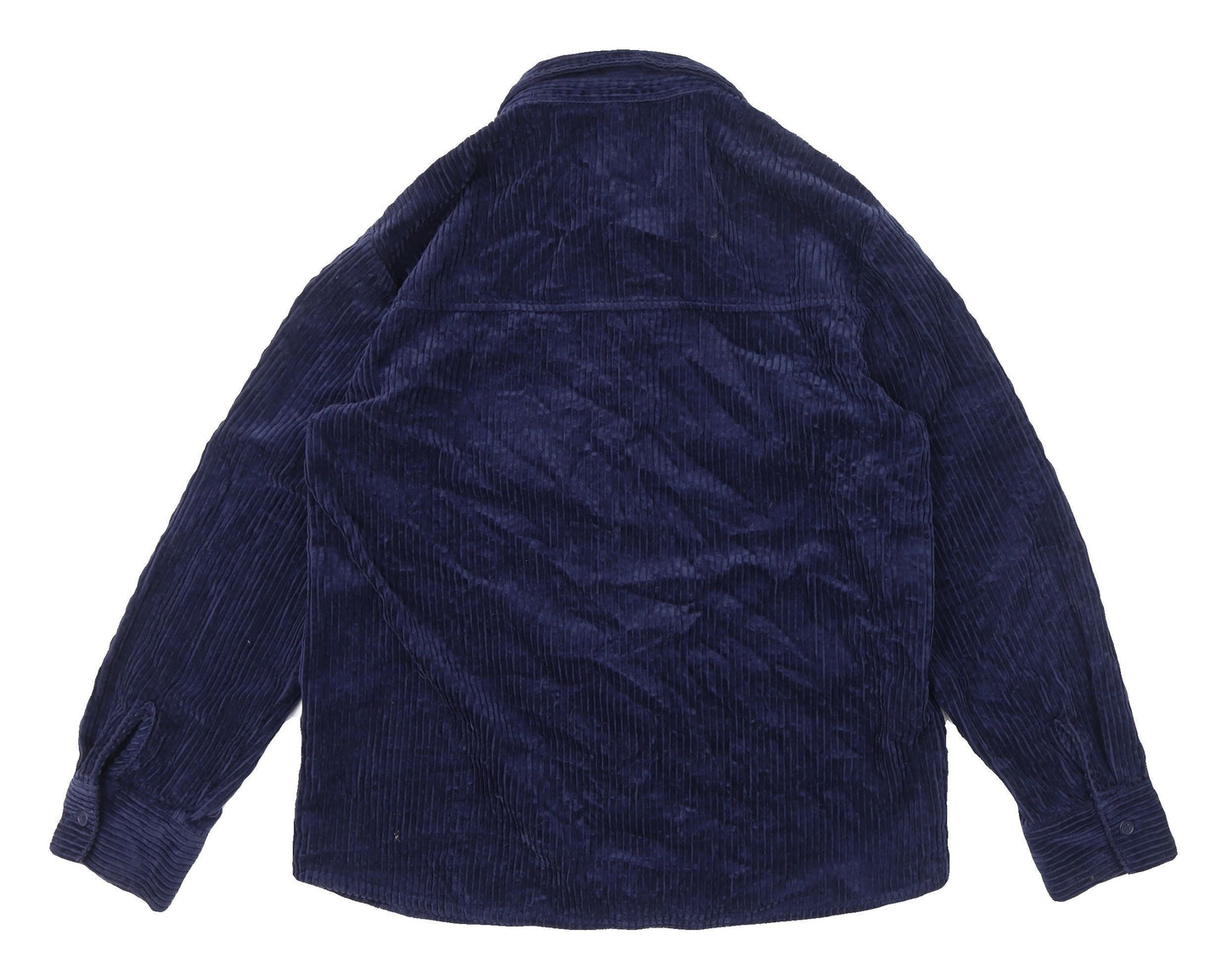 H&M Divided Blue Corduroy Shirt XS Unisex Button-Up
