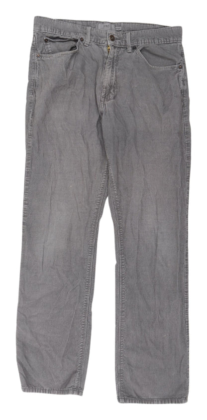 Marks and Spencer Men's Grey Corduroy Trousers L
