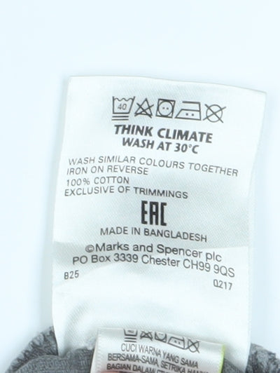 Marks and Spencer Men's Grey Corduroy Trousers L