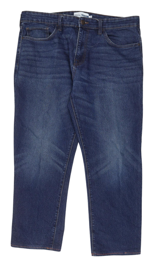 Matalan Men's Blue Straight Jeans, Size 36, Classic